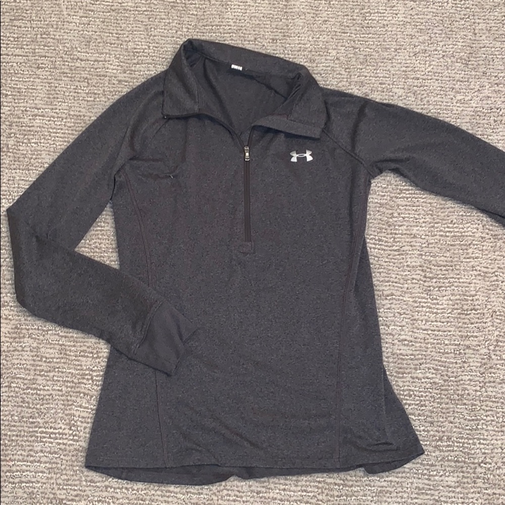Under Armour Gray Collard Quarter Zip